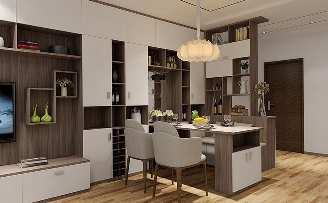 定制餐邊柜酒柜,星空梵高全屋定制