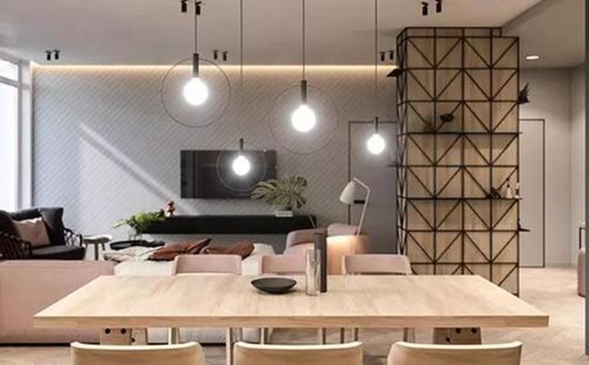 全屋定制家具利用屋內的梁和柱，星空梵高全屋定制