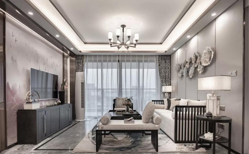 輕奢·新中式風格全屋定制，星空梵高全屋定制