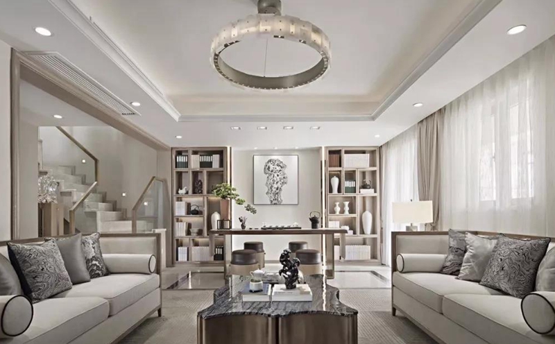 輕奢·新中式風格全屋定制，星空梵高全屋定制